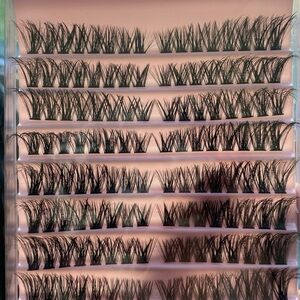 Individual Cluster False Eyelashes - Cat eyes style